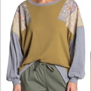 We The Free by Free People Army Combo top